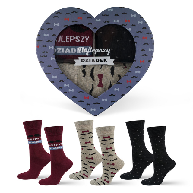 Skarpetki Najlepszy Dziadek 3-pak