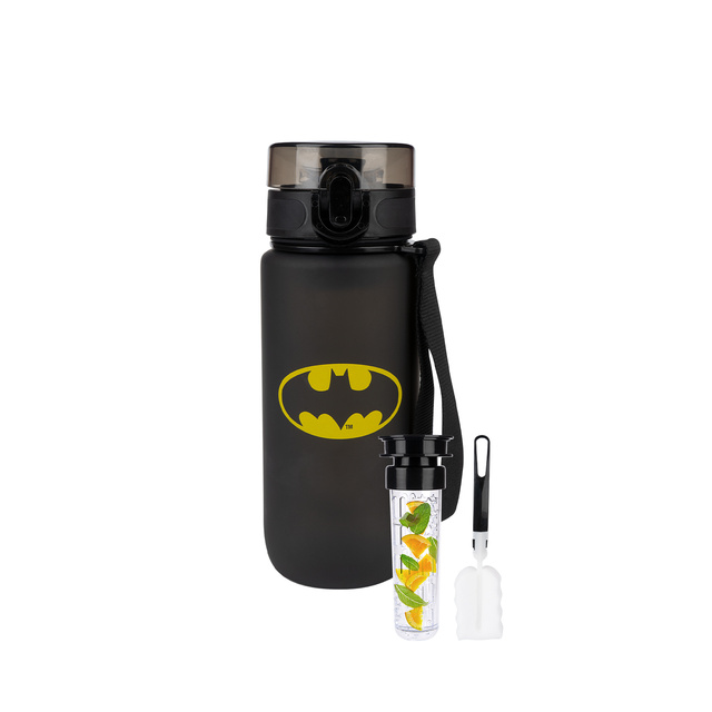 Water bottle 0.6L black | durable and practical | Batman