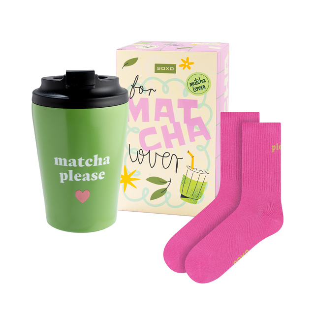 Gift Set Matcha Socks + Thermal Mug