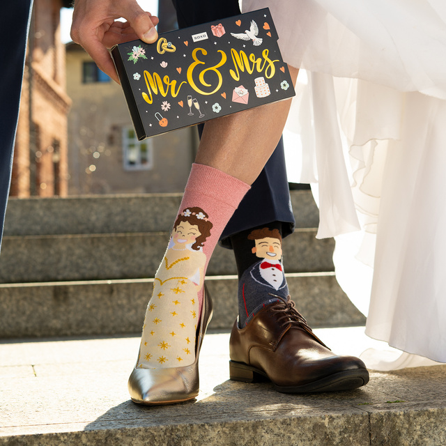 Skarpetki Ślubne Mąż i Żona 2-pak