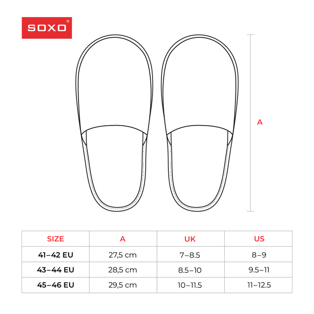 SOXO Super Papa men's slippers and key ring