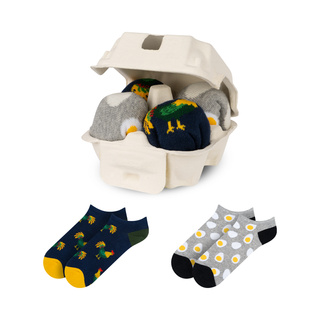 2x Colorful SOXO Easter men's feet for him