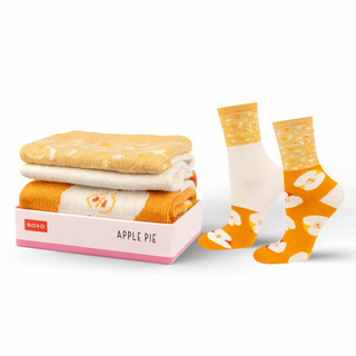 SOXO Women's Socks in Apple Pie Wrap