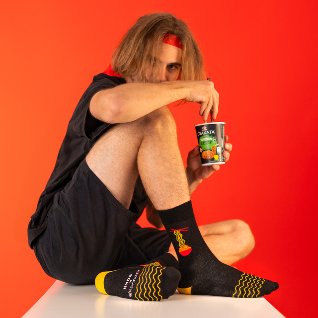 SOXO OYAKATA Classic men's socks in a cup