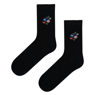 Bamboo Socks with Floral Pattern