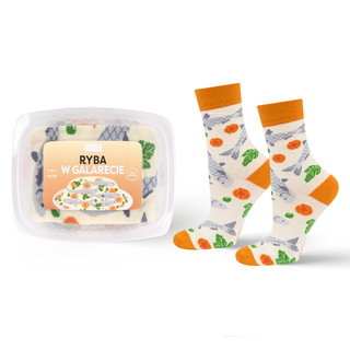 Women's socks SOXO | fish in jelly | Christmas gift | Mikolajki | for her