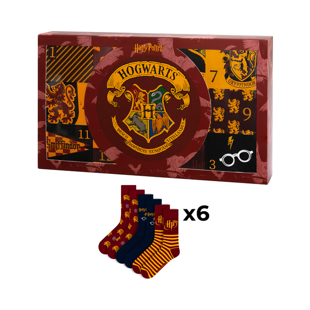 Kalendarz Adwentowy ze Skarpetkami Harry Potter 6-pak