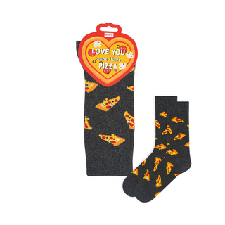 Love You More Than Pizza Socks
