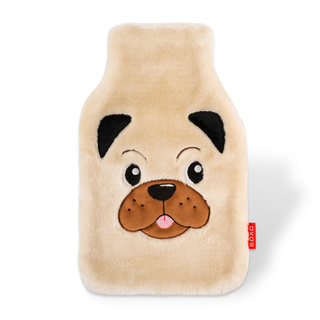 Hot water bottle SOXO dog, pug 1.8 L