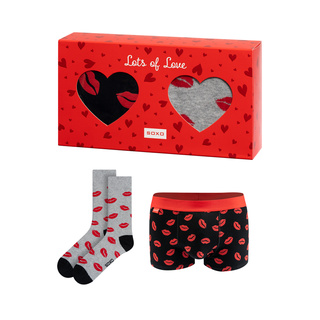 SOXO Boxers and Socks Set - Kiss