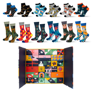 Advent Calendar with Socks 12-Pack