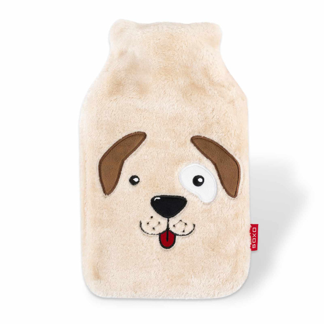 LARGE hot water bottle 1.8l SOXO heater in a plush cover Dog idea for a gift