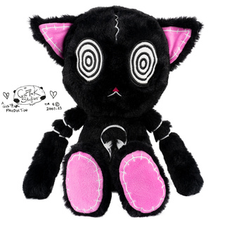 Gus Fink black cat mascot HypnoCat Plushie Pal