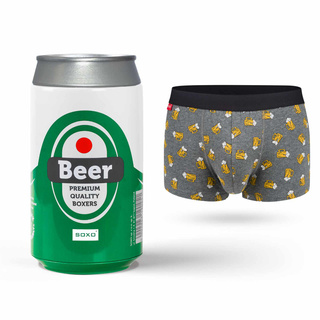 Men's beer can boxer shorts SOXO | Funny gift | Boyfriend's Day | Panties for Him in original packaging