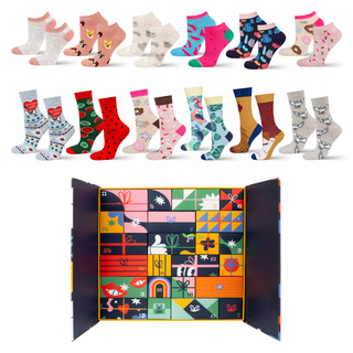 Advent Calendar with Socks 12-Pack