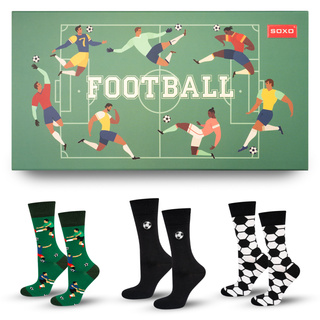 SOXO Football men's colorful socks - 3 pairs