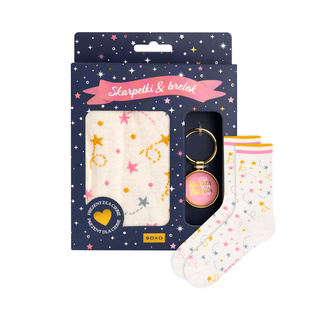 Drama Queen Socks + Keychain Set