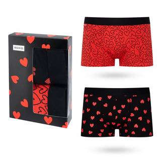 2 pack SOXO Boxers for a gift for Him, set