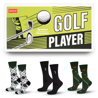 SOXO Golf men's colorful socks - 3 pairs