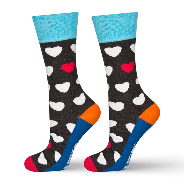 SOXO Men's GOOD STUFF socks funny hearts