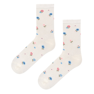 Bamboo Socks with Floral Pattern
