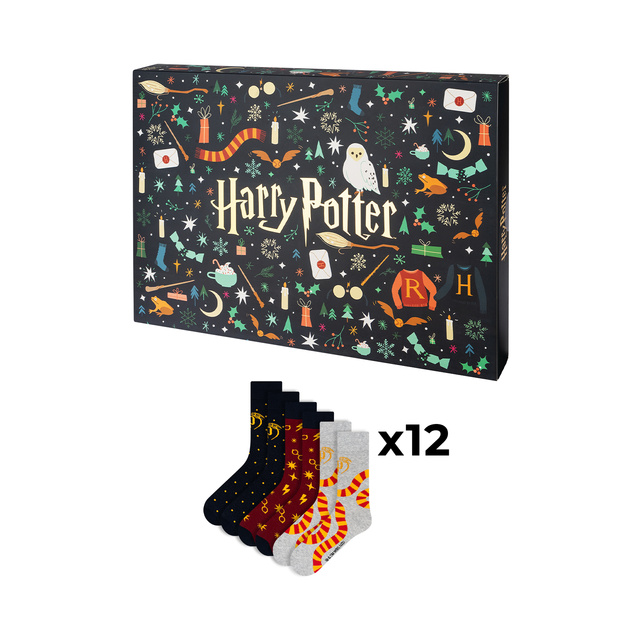 Kalendarz Adwentowy ze Skarpetkami Harry Potter 12-pak