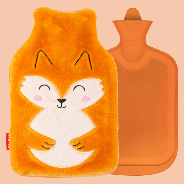 Hot water bottle fox SOXO orange 1.8 L