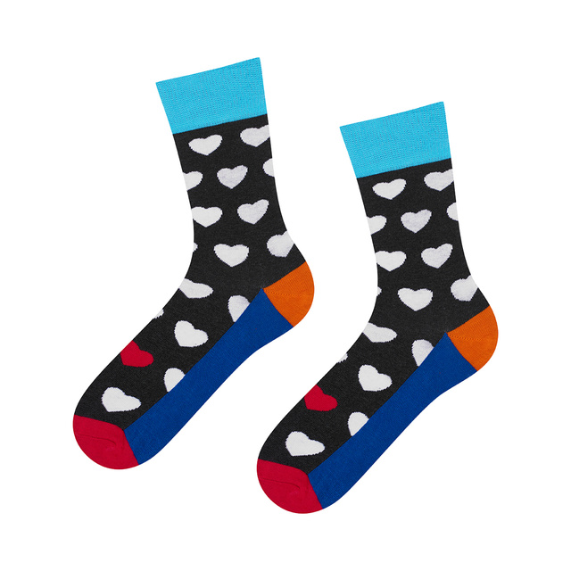SOXO Men's GOOD STUFF socks funny hearts