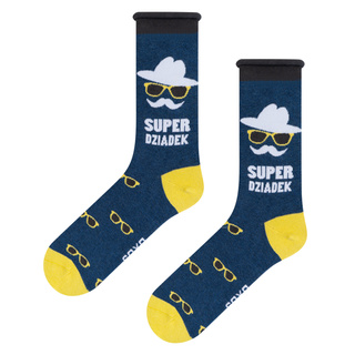 SOXO men's socks super grandpa
