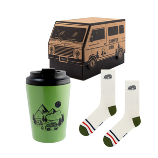 Gift Set Camper Socks + Thermal Mug