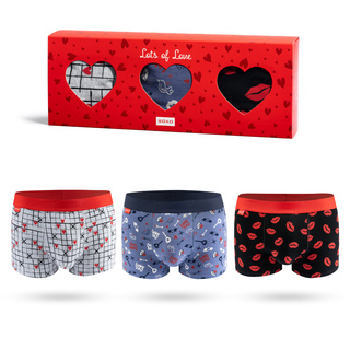 SOXO Valentine's Day Boxer Set - 3 Pairs