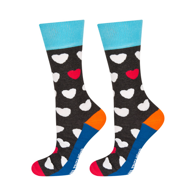 SOXO Men's GOOD STUFF socks funny hearts